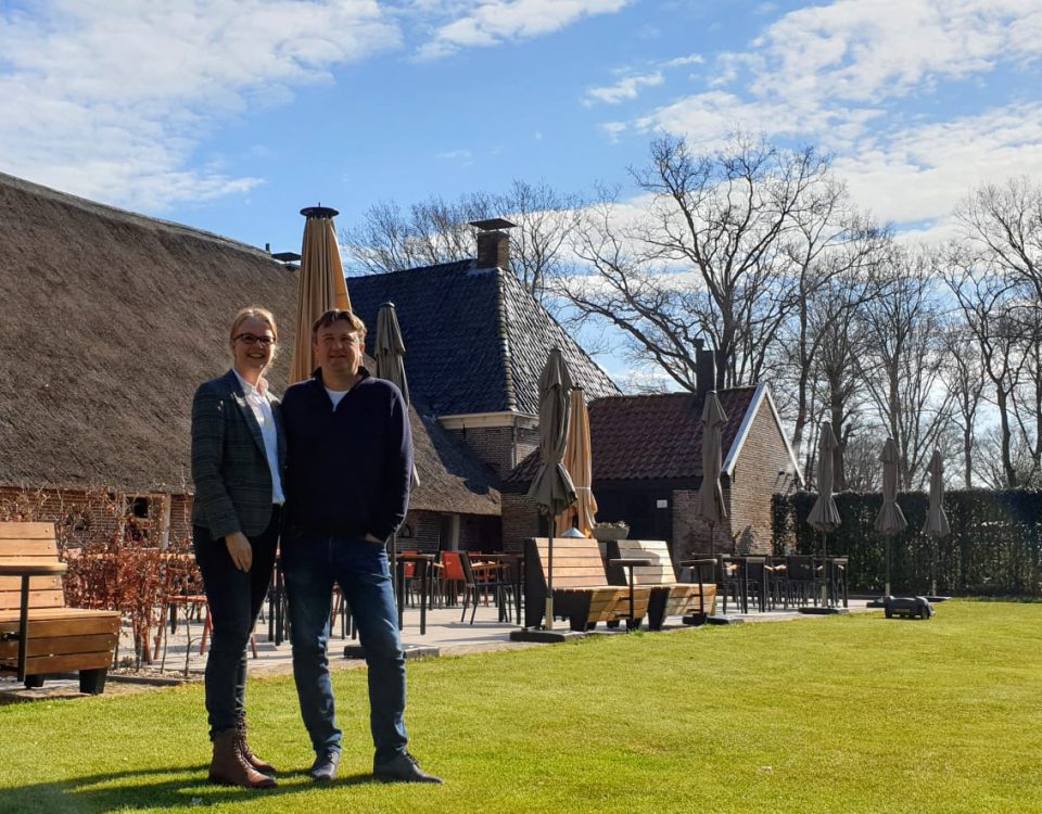 Restaurant Narline in Zuidwolde met hun eigenaren Hendrik-Jan Lip en Henriëtte Waaijenberg.